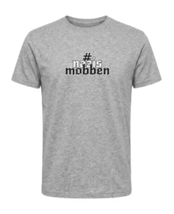 #nazismobben 03 T-Shirt Damen grau