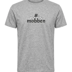 #nazismobben 03 T-Shirt Herren grau Vorderseite