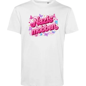 #nazismobben 04 T-Shirt Herren weiss Vorderseite